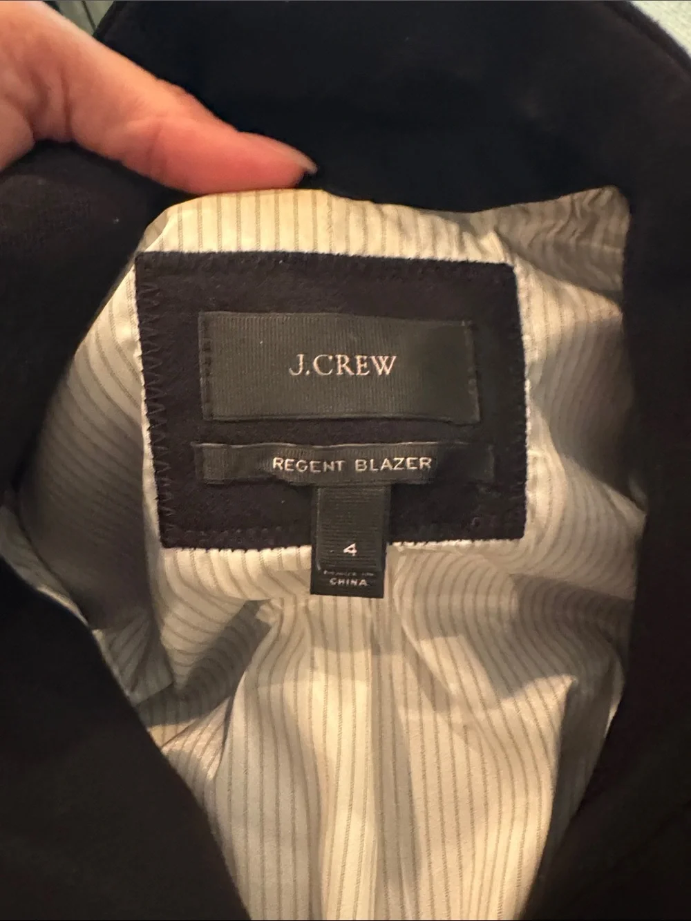 J. Crew Black Lightweight Stand-Collar Jacket